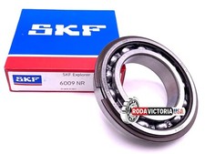 SKF 6009 NR Ball Bearing, Open Type, No Seals  Snap Ring 45x75x16 mm