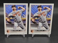 (2) 2022 Topps Series 1 Rookie - Alex Wells - 118 - Orioles