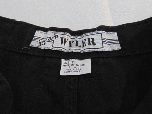 Jean Wyler Vintage Women's Black Classic Fit High Waist Tapered Leg Jeans Sz 11 - Picture 4 of 4