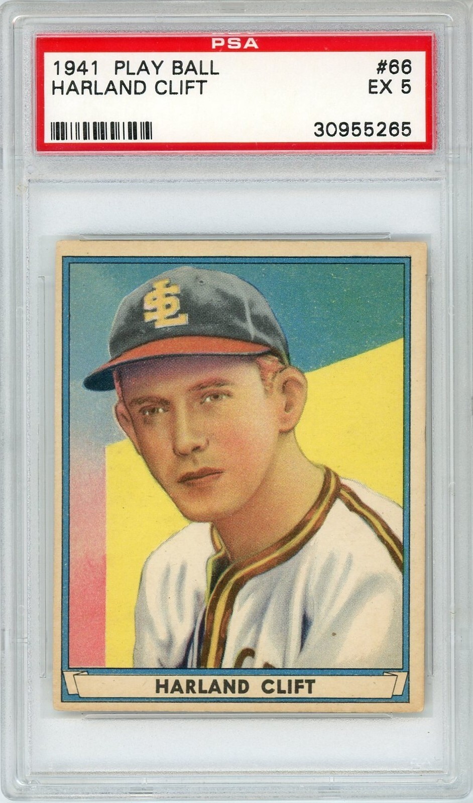1941 Play Ball Harland Clift #66 PSA 5 P1391
