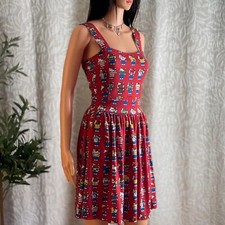 Japan LA Hello Kitty 40th Anniversary Fit  Flare Dress Rare Kawaii Sanrio Sz S