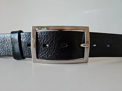 ♥ umjuBELT basic silber schlicht unisex Gürtelschnalle Dornschließe Buckle 8x5cm