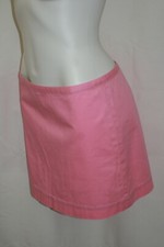 Vineyard Vines Wms Sz 6 Pink Mini Skirt Zip Cotton 14"L