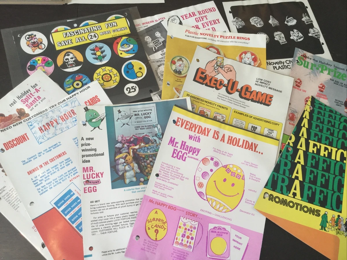 Vintage Promotional Novelty Gift Catalog Lot 1970s