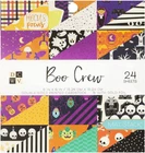 DCWV Halloween Craft Supply - Boo Crew Mat Stack Scrapbook 6x6 Paper Pad
