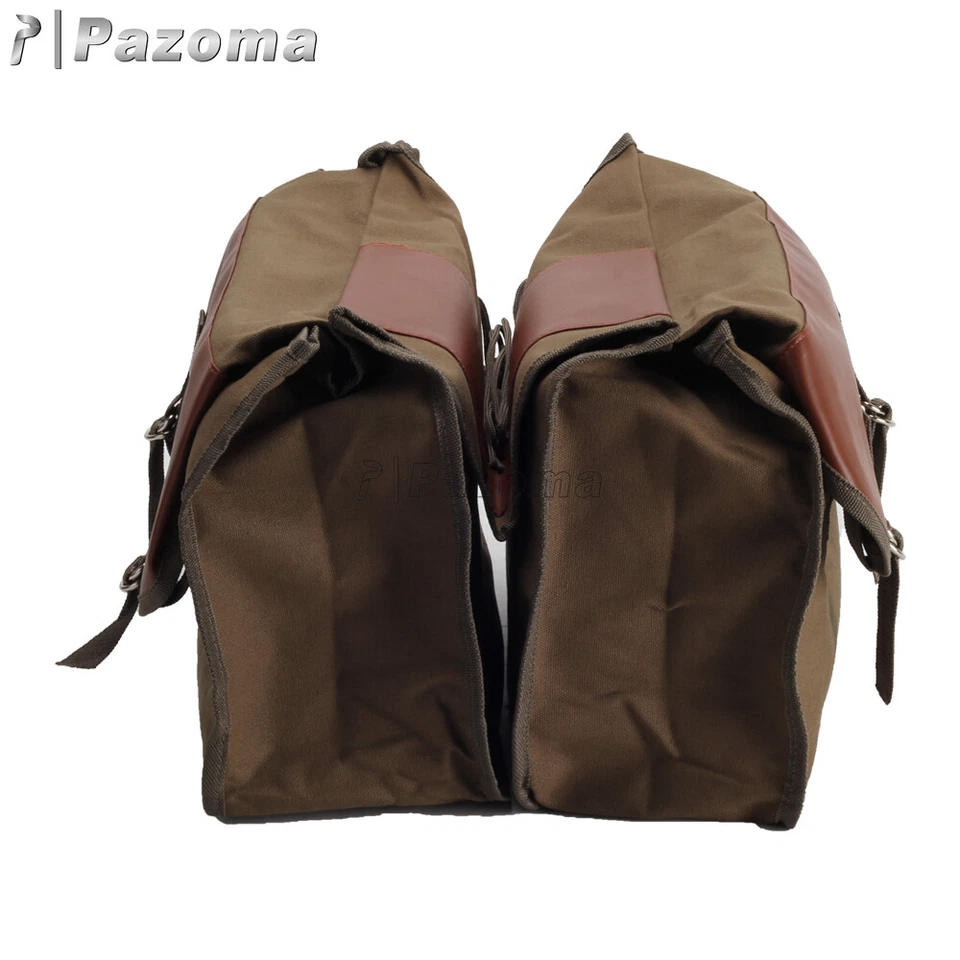 Водонепроницаемая холщовая седельная сумка большой емкости сумка для хранения мотоцикла для Honda - Изображение 4 из 4