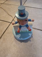 VTG Humpty Dumpty Table Lamp Nursery Light Young Designs 1950s Hand Painted Wood