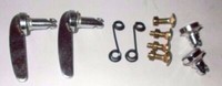Neu Paar Stahlgefertigte Chrom Motorhaube Grill Fangset Massey Ferguson 135