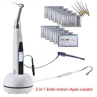 Dental Cordless Endo Motor 16:1 Built in Apex Locator /10*Rotary Niti Files po