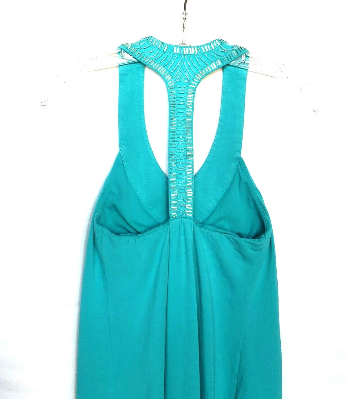 UNDERCOVER Victorias Secret Reggiseno Top Perline Verde Mini Abito Tg XS