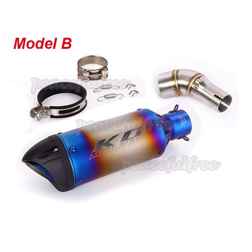 For Yamaha YZF R3 R25 MT03 MT25 2016-2025 Mid Link Pipe Slip On Exhaust Muffler - Picture 4 of 10