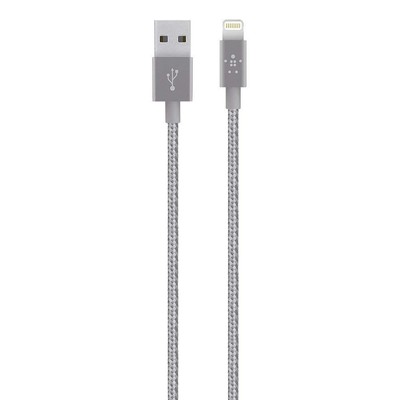 <span>Belkin F8J144bt04-GRY 4' Long Metallic Lightning to USB Cable </span></div> (745883656349)