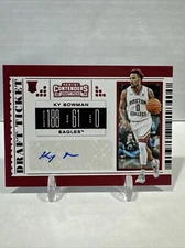 2019 Panini Contenders Draft Rookie Auto Ky Bowman #102 Red Foil BC Eagles