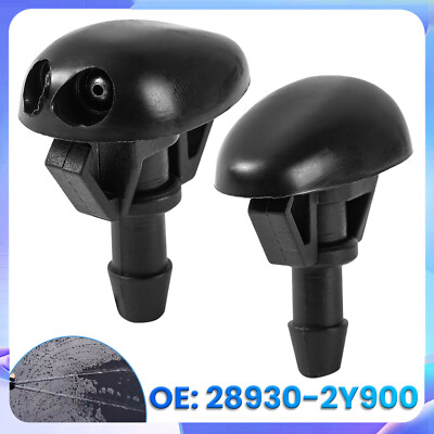 For Nissan Frontier Xterra Left+Right Windshield Washer Fluid Spray Jet Nozzles