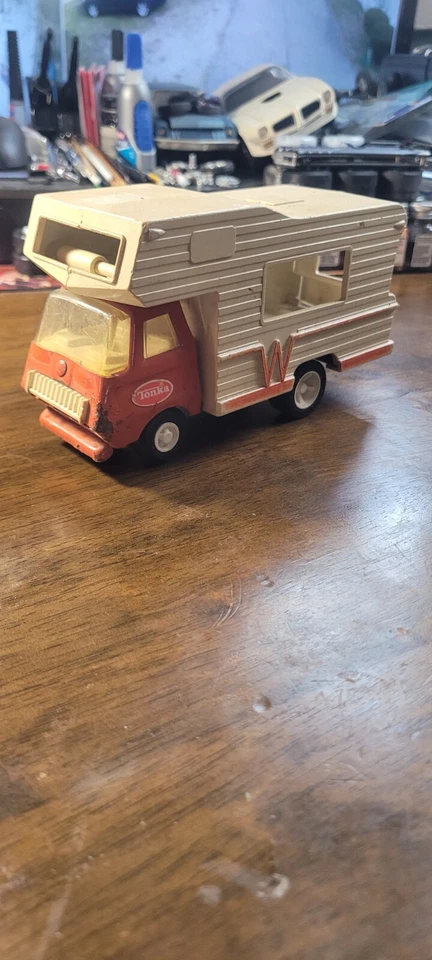 Mini cámper Tonka naranja de los años 60 o 70 difícil de encontrar muy rara Foto 2 de 4