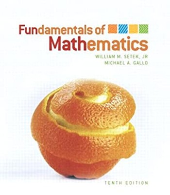 Fundamentals of Mathematics Hardcover William M., Gallo, Michael