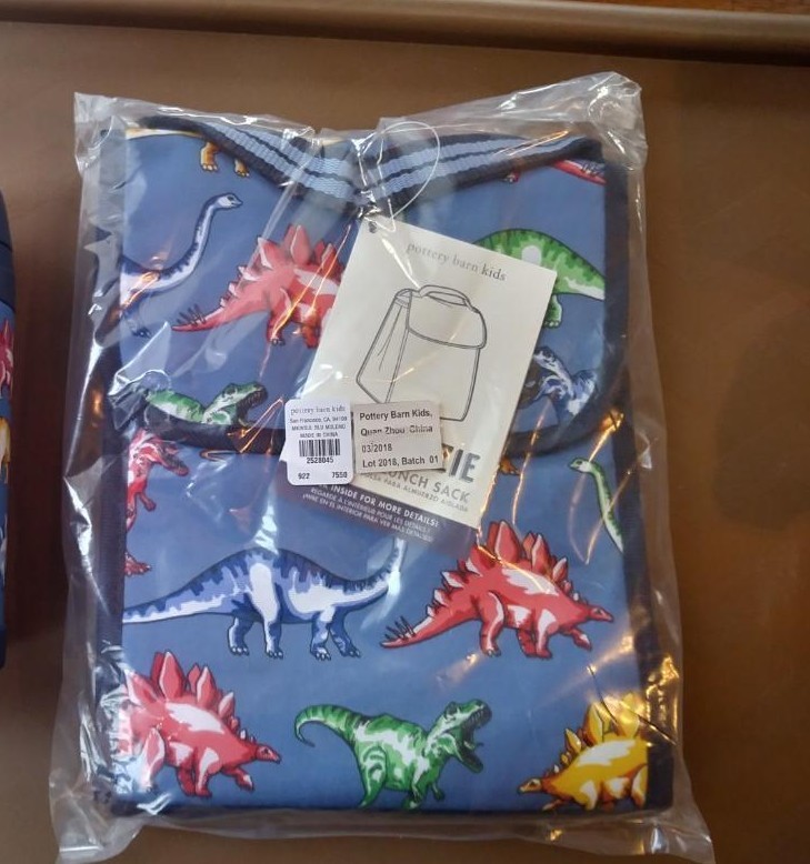 PONY Ceramica Fienile Scuola Dinosauro PRANZO BOX BORSA Disney pre k ragazzo viaggio Jurassic.