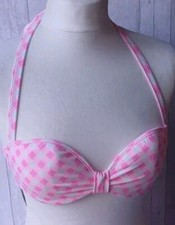 NEW Boux Avenue Pink Mix Hollywood Gingham Bow Bikini Top Various Sizes