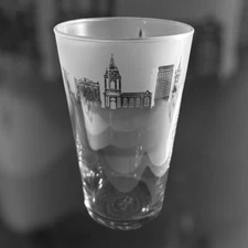 BIRMINGHAM SKYLINE Frieze - Boxed 57cl Conical 1 Pint Glass
