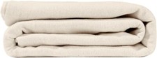 2 Pack Hospital Bath/Patient Blankets 70 x 90in Cotton Blend Unbleached Beige
