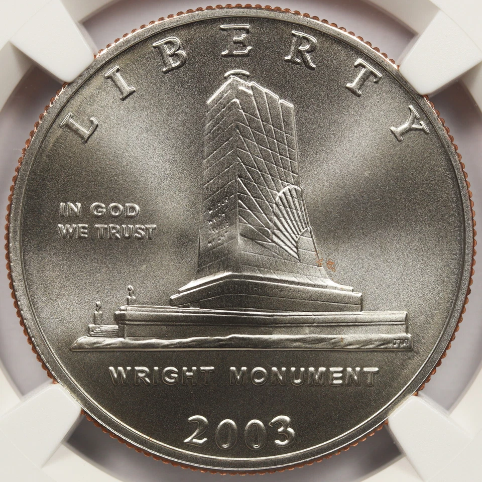 2003-P 50c First Flight Centennial Commemorative Half Dollar NGC MS70 - Image 3 of 4