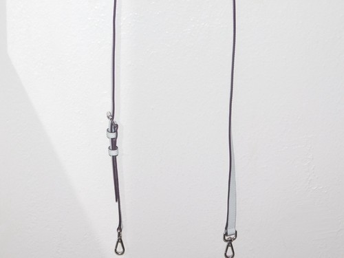 MICHAEL KORS CROSSYBODY ERSATZARMBAND IN SILBER/HELLBLAU SAFFIANO LEDER