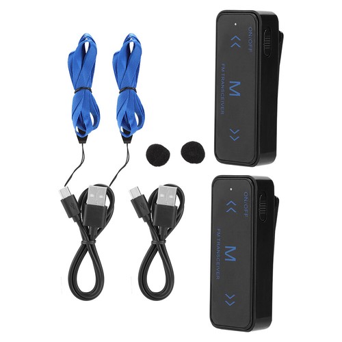 V108 Mini Walkie Talkie 16 Channels UHF Portable Clip-On Two Way Radio 2000mAh - Afbeelding 5 van 11