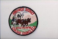 1949 Chicago Council Gold Rush patch