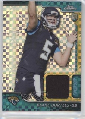 2014 Topps Chrome Rookie Relics X-Fractor 93/99 Blake Bortles #RR-BB RC 3c4