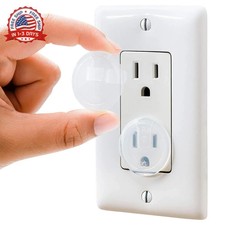Clear Outlet Covers 50 Pack Value Pack - Baby Safety Outlet Plug Covers - Dura