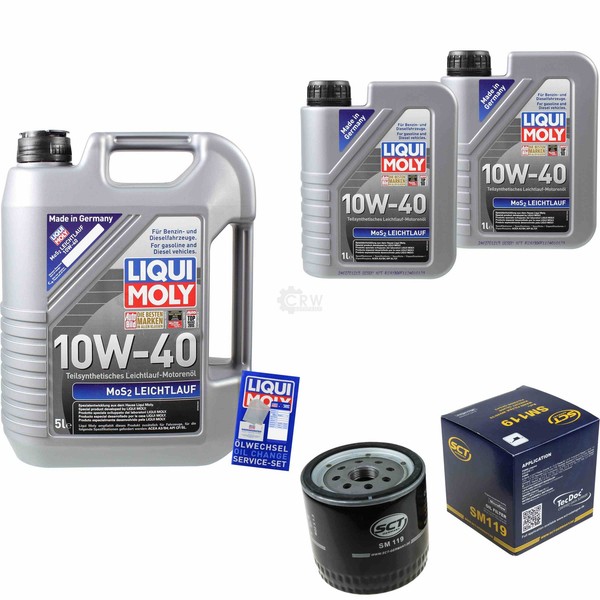 Inspektionskit Filter Liqui Moly ÖL 7L 10W-40 FüR Ford Transit Kasten E_ _ 2.5-image