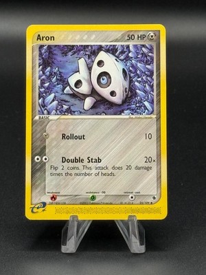 Aron 25/109 Uncommon Ruby & Sapphire Pokemon Lightly Played