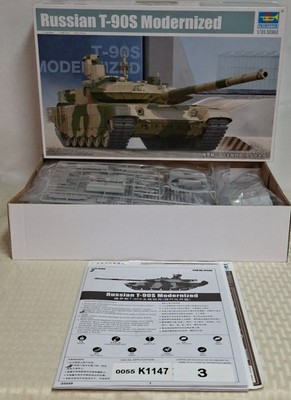 TRUMPETER RUSSIAN T-90S MODERNIZED # 05549 1/35 SCALE MODEL KIT
