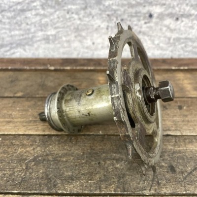 Vintage Prewar Rear Hub Skip Tooth Cog Inch Pitch Nutted Track Single Speed Fix