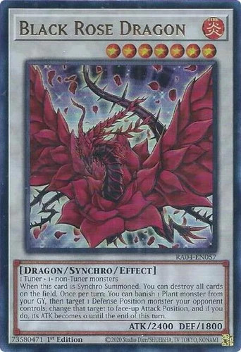 Black Rose Dragon UR 1st Edition NM English YuGiOh Quarter Century Stampede