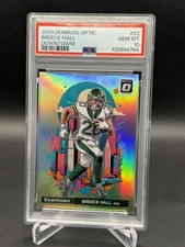 2024 Donruss Optic - Breece Hall Downtown! NY Jets - PSA 10 GEM MINT