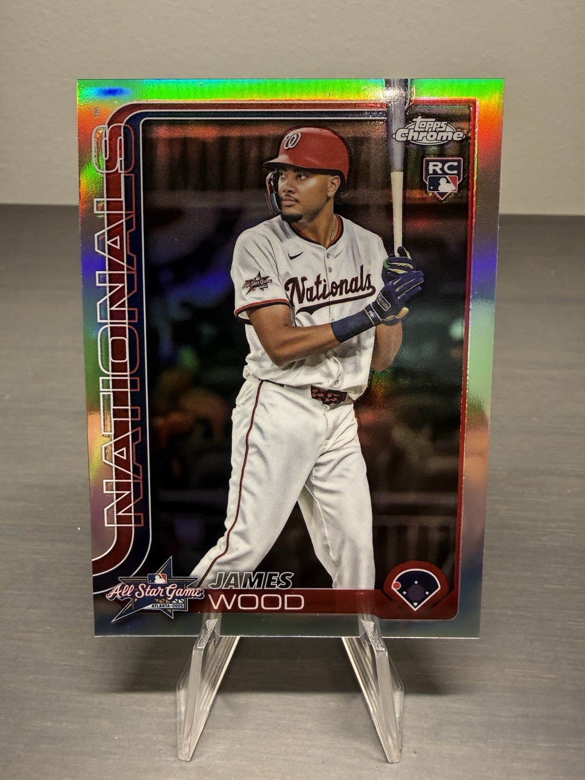 2025 Topps Chrome Update #ASGC-39 James Wood Rookie Refractor All-Star Game (RC)