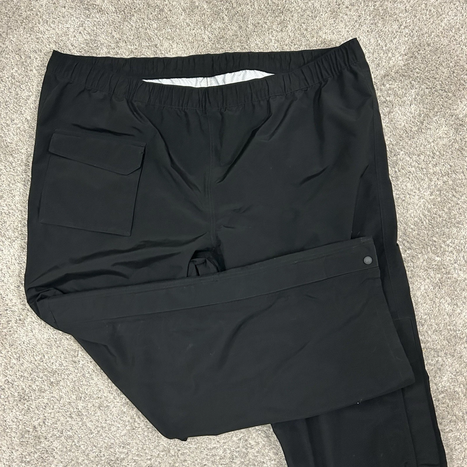 Duluth Trading Improved No Rainer Pants Mens 3XL 48X34 Black New with Tags NWT