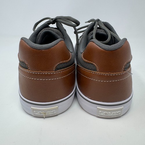 Levi's Miles Perf Gray and Brown Levis Sneakers Shoes Men's Size 13 - Picture 9 of 12