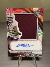 2024 Bowman U Best #PJA-KD Kyron Drones Prospect Jumbo Relic Auto (RC, AU, MEM)