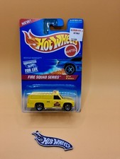 1996 Hot Wheels Fire Squad Series Rescue Ranger Truck Yellow #425 Fire Dept 🔥84