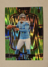 Cam Ward RC Green Prizm 2025 Panini Select Premier Level Titans Rookie Card. rookie card picture