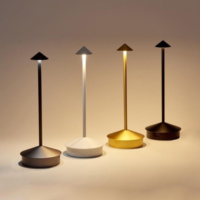 LED Tischlampe Wiederaufladbar Touch Sensor Kabellos Schreibtischlampe 3 Farben Nachttisch
