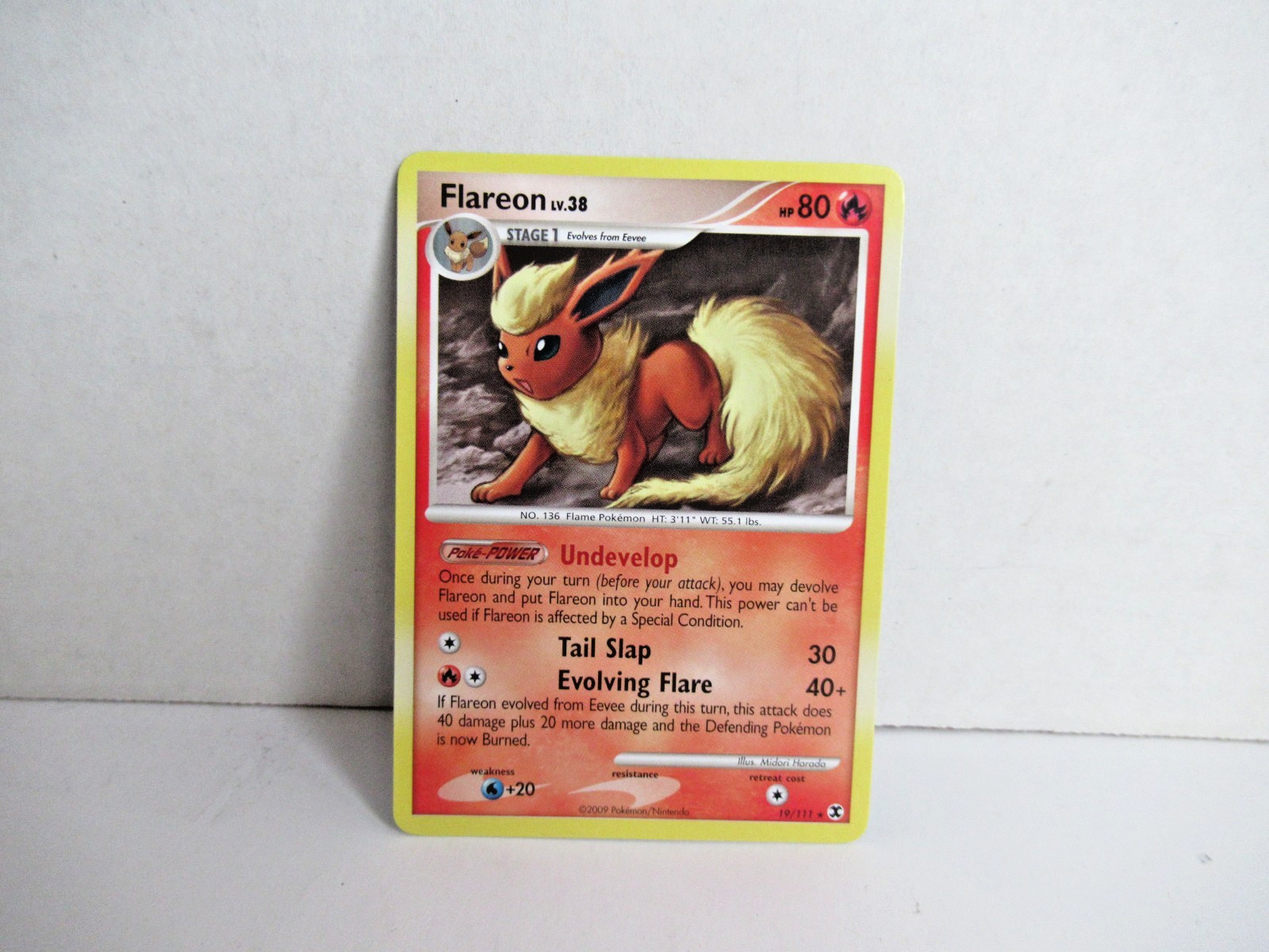 Flareon 19/111 Rising Rivals (Pokemon) Non Holo Rare NM
