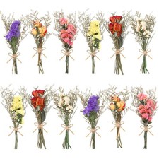 12/24 Pack Dried Flowers for Vase Various Mini Bouquet Dried Small Wildflower...
