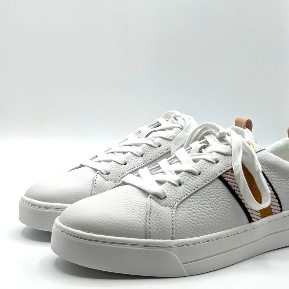 Ted Baker “Bailey Icon” Women’s Classic Leather Tennis Shoe (Pink-White) - NEW - Image 4 of 4