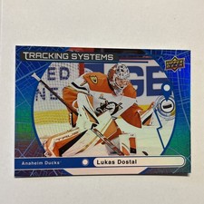 2025-26 Upper Deck Lukas Dostal Tracking Systems #TS-13 Anaheim Ducks