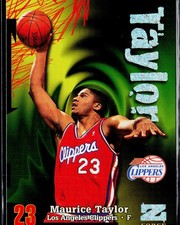 Maurice Taylor 1997-98 SkyBox Z-Force #145 Rave #129/399 Rookie Clippers