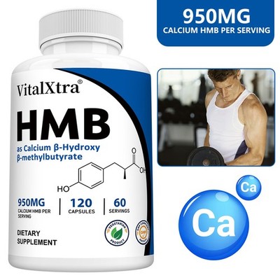 HMB Calcium 950mg 30/60/120 Capsules - Preserve Muscle Mass & Boost Strength
