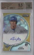 2011 Bowman Sterling Rookie Gold Refractor 14/50 Jerry Sands #3 BGS 9.5 Auto 2e6